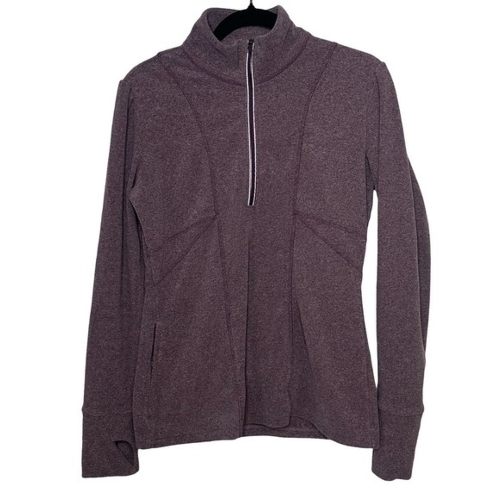 Athleta 1/2 Zip‎ Fleece Jacket Pullover Purple Size Medium